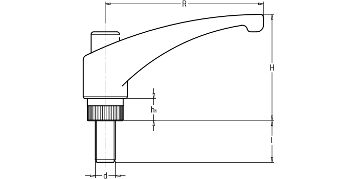 可調(diào)位緊定手柄